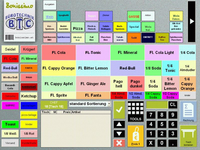 Bonissimo Gastronomie Kasse